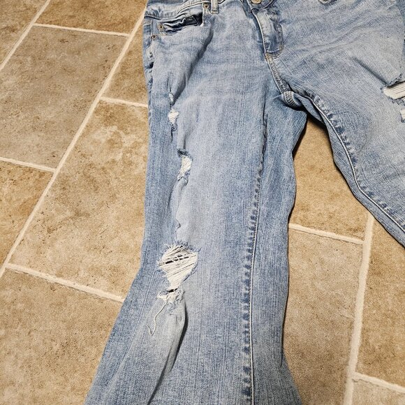 Torrid Womens Jeans Size 14R Perfect Super Flare Vintage Stretch Blue Pants - Picture 4 of 16